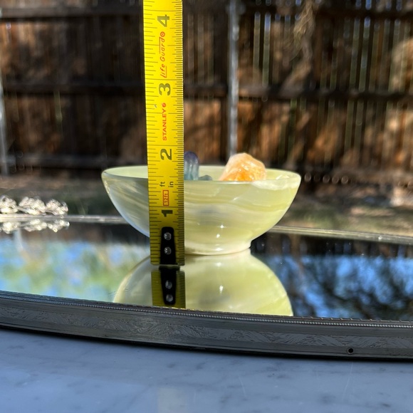 Banded Green Onyx Bowl Citrine Crystal Fluorite Saguaro Mini Mushies Crystal - Picture 15 of 15